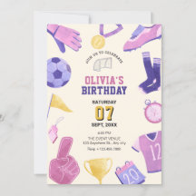 Fußballrosa lila Spiel