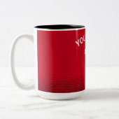Fußballroter Jersey Zweifarbige Tasse (Links)