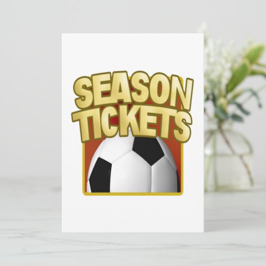 Fußballsaison Einladung (Stehend Vorderseite)