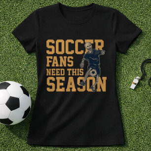 Fußballsaison Fans Skelett Vintage Schütze T-Shirt