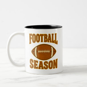 Fußballsaison gedruckter Patch-Stil Zweifarbige Tasse