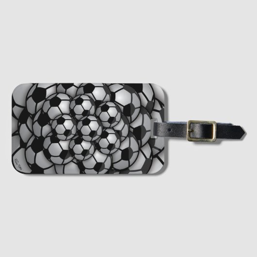 Fußballsaison Gepäckanhänger (Vorderseite (Horizontal))