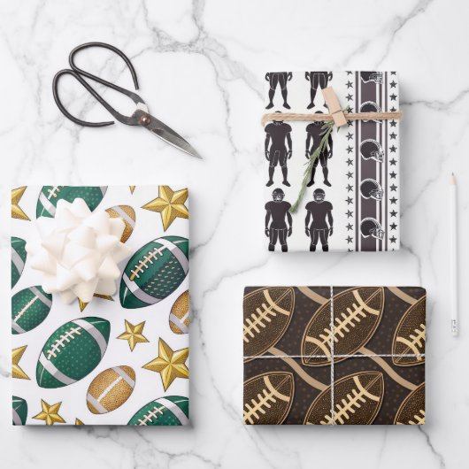 Fußballsaison geschenkpapier set (Vorderseite)