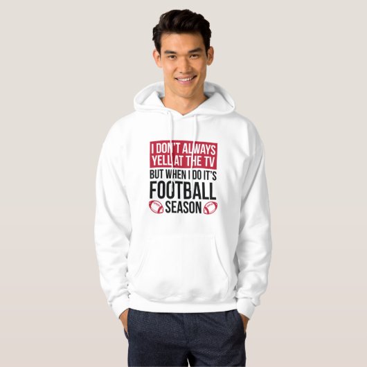 Fußballsaison Hoodie (Vorne ganz)