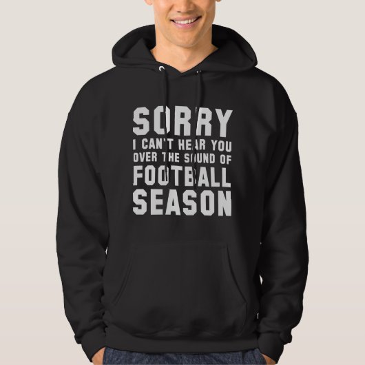 Fußballsaison Hoodie (Vorderseite)