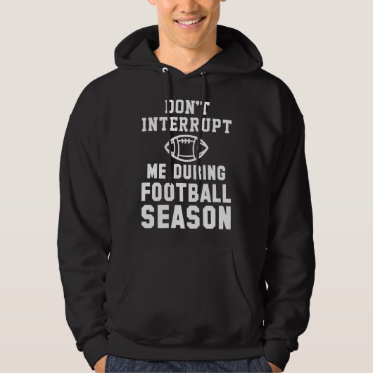 Fußballsaison Hoodie (Vorderseite)