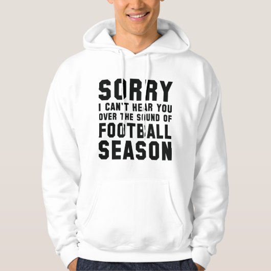 Fußballsaison Hoodie (Vorderseite)