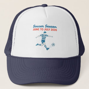 Fußballsaison Juni bis Juli 2026 Fußballfan Truckerkappe