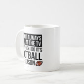 Fußballsaison Kaffeetasse (Vorderseite Links)