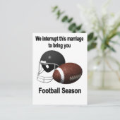 Fußballsaison Postkarte (Stehend Vorderseite)