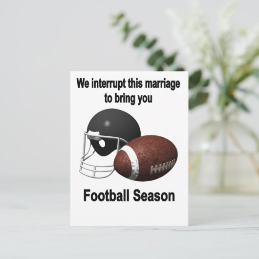 Fußballsaison Postkarte (Stehend Vorderseite)