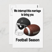 Fußballsaison Postkarte (Vorne/Hinten)