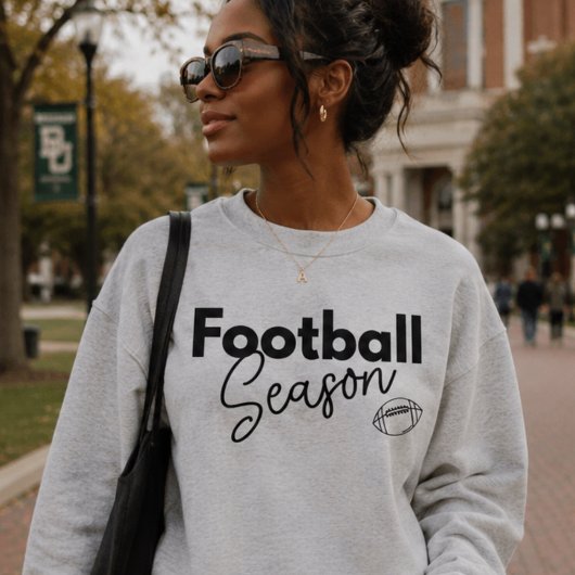 Fußballsaison, Süße Game Day-Crewneck-Pullover Sweatshirt