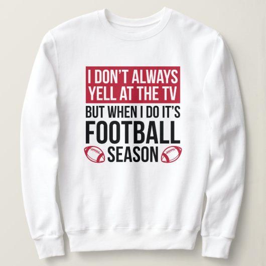 Fußballsaison Sweatshirt (Design vorne)