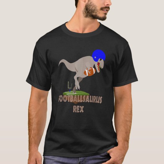 FußballSaurus Rex Fußball Spiel T Rex T-Shirt (Vorderseite)