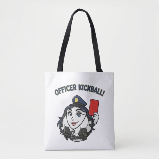 Fußballschiedsrichter als Polizist Tasche (Vorderseite)