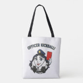 Fußballschiedsrichter als Polizist Tasche (Rückseite)