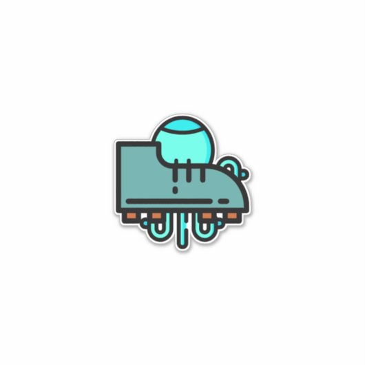 Fußballschuhe Aufkleber (Vorderseite)