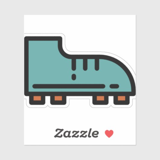 Fußballschuhe Aufkleber (Blatt)