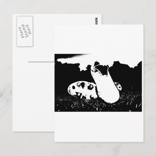 Fußballschuhe Postkarte (Vorne/Hinten)