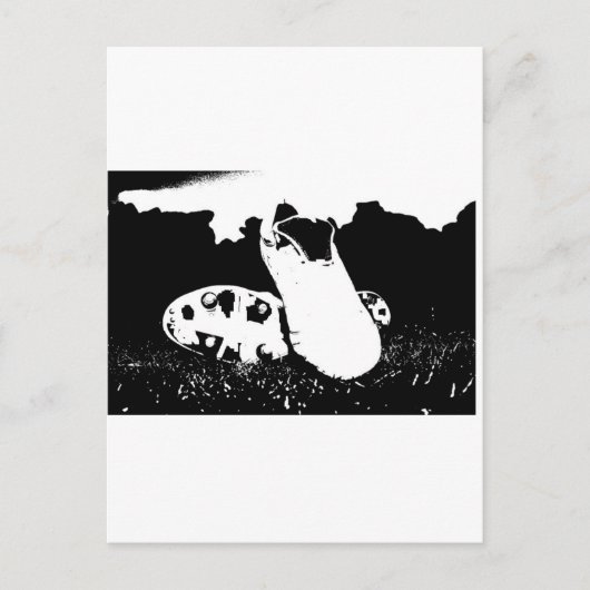 Fußballschuhe Postkarte (Vorderseite)