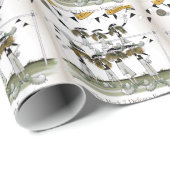 Fußballschwarzes + weiße Ausrüstungsverteidiger Geschenkpapier (Rolleneckpunkt)