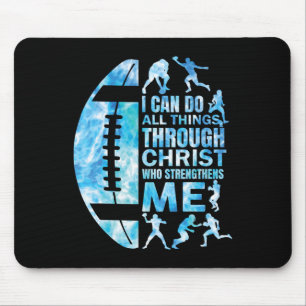 Fußballshirt Christliche Frauen Jungen Männer Chri Mousepad