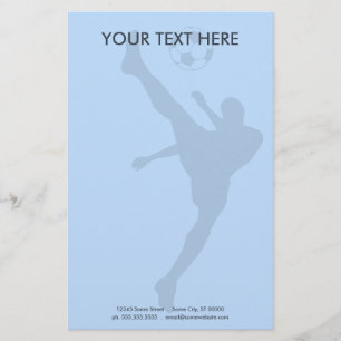 Fußballsilhouette Briefpapier