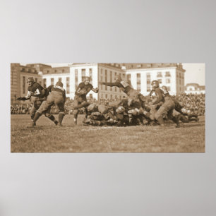 Fußballspiel 1920 Sepia Poster
