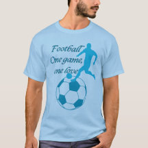 Fußballspiel blau