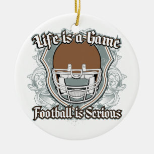 Fußballspiel Brown Keramikornament