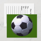 Fußballspiel Einladung (Vorne/Hinten)