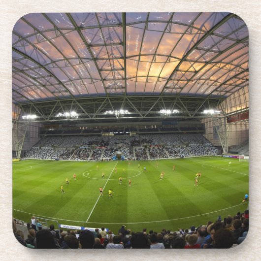 Fußballspiel, Forsyth Barr Stadium, Dunedin Getränkeuntersetzer (Vorderseite)