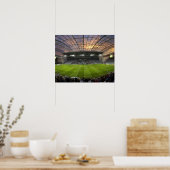 Fußballspiel, Forsyth Barr Stadium, Dunedin Poster (Küche)