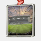 Fußballspiel, Forsyth Barr Stadium, Dunedin Silbernes Ornament (Links)