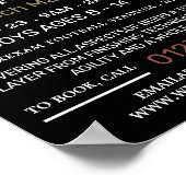 Fußballspiel, Fußball Camp Werbung Poster (Ecke)