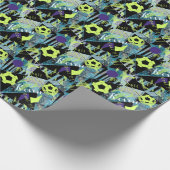 Fußballspiel Geschenkpapier (Ecke)