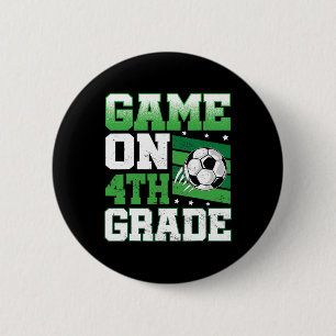 Fußballspiel in der 4. Klasse zurück zur Schule Sü Button