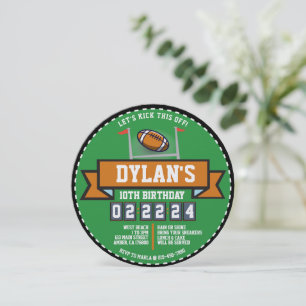 FUSSBALLSPIEL Kindergeburtstag Party Rund um die R Einladung