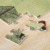 Fußballspiel, Londoner Mannschaften, lustiger Cart Puzzle (Seite)