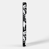 Fußballspiel-Muster.b Black BG Case-Mate iPhone Hülle (Rückseite / Rechts)