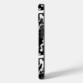 Fußballspiel-Muster.b Black BG Case-Mate iPhone Hülle (Rückseite / Links)