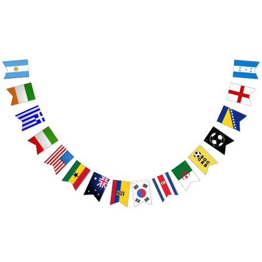 Fußballspiel Party World Wimpelkette (Alle)