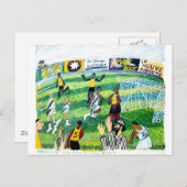 Fußballspiel Postkarte (Vorne/Hinten)