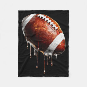 Fußballspiel-Tag-Drip-Grafik Fleecedecke
