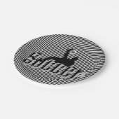 Fußballspiel, Teller auf Papier (Schrägansicht)