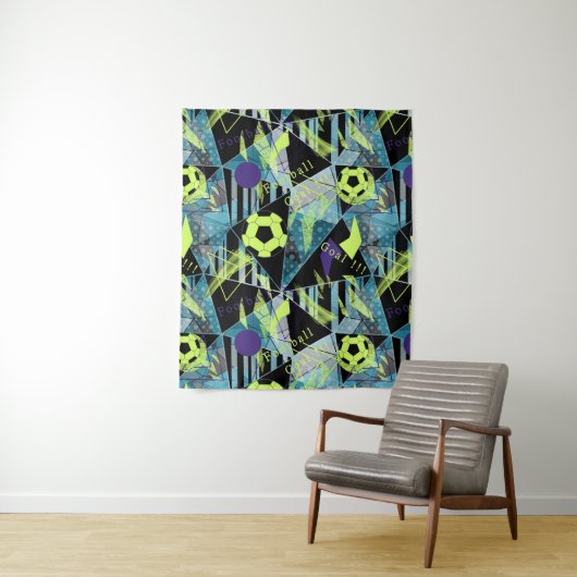 Fußballspiel Wandteppich (Beispiel)