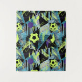 Fußballspiel Wandteppich (Vorderseite)