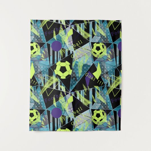 Fußballspiel Wandteppich (Vorderseite)