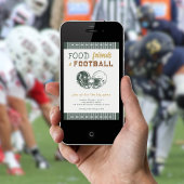 Fußballspielabend Party Einladung